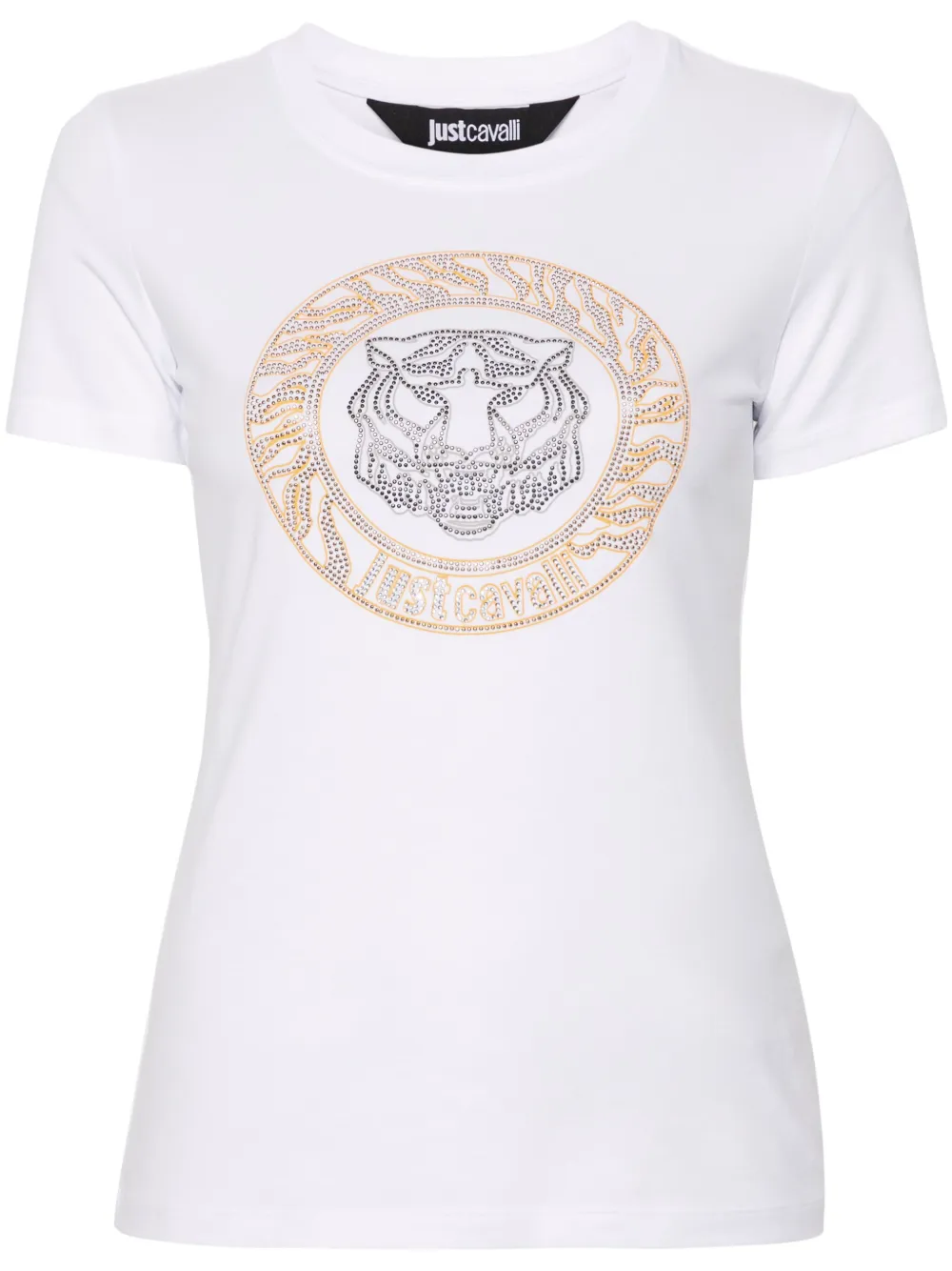 

Футболка с декором Tiger Just Cavalli, белый