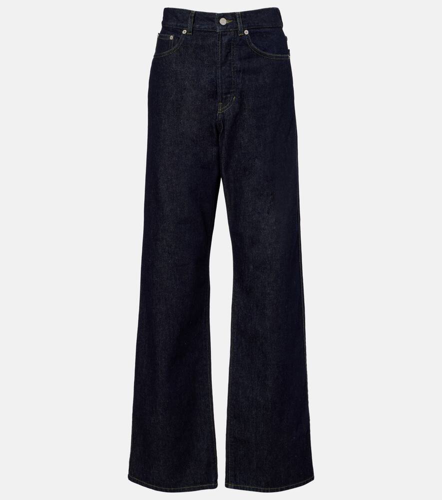 

Джинсы с высокой посадкой и широкими штанинами Dries Van Noten, Indigo