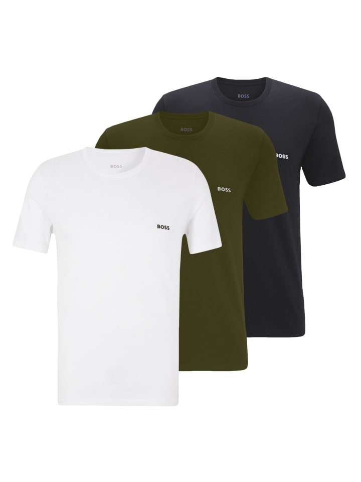 

Набор из 3 разноцветных футболок с круглым вырезом