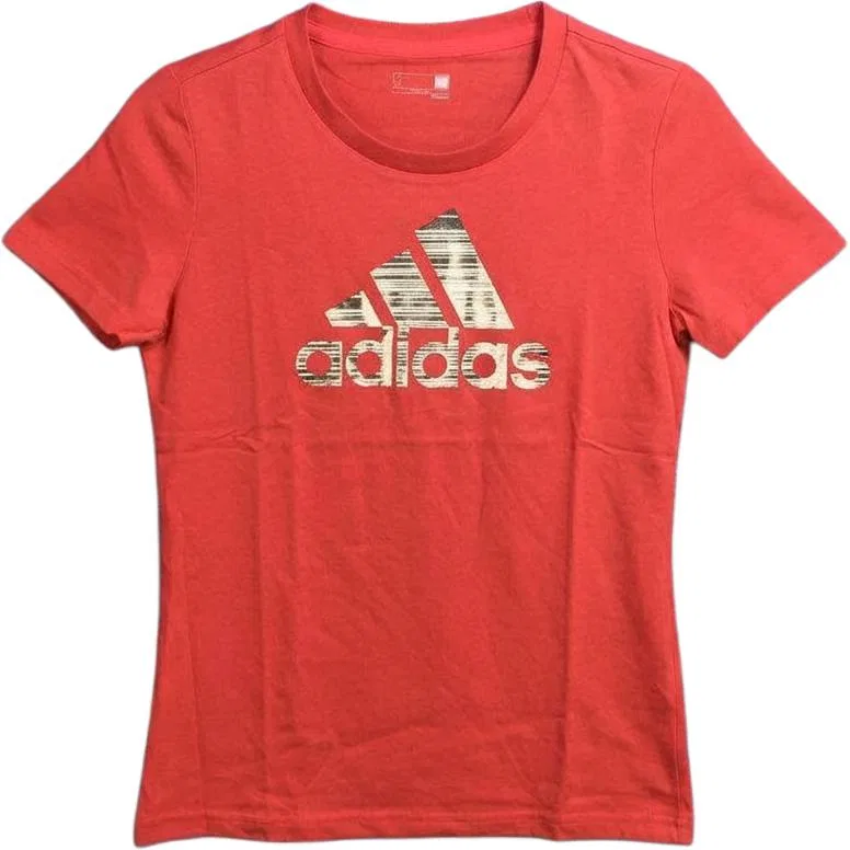 Футболка женская с круглым вырезом Adidas Red