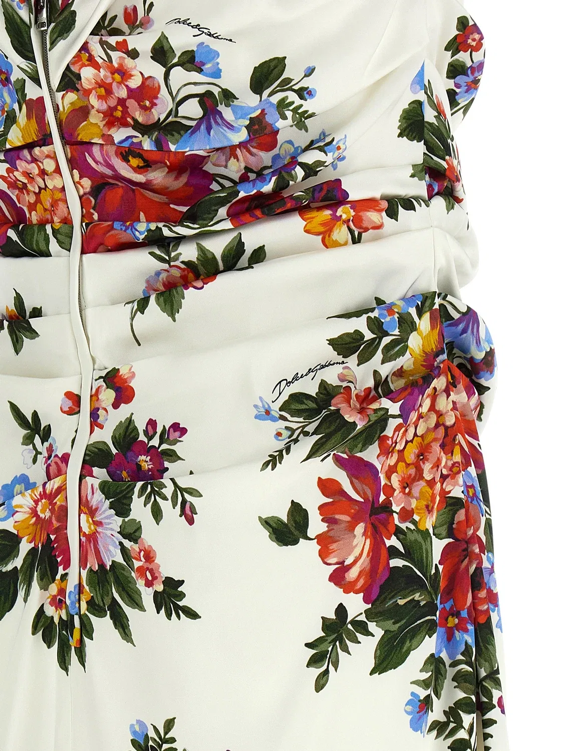 Платье «Букет цветов» DOLCE & GABBANA, белый — фото 4