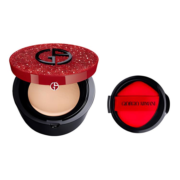 GIORGIO ARMANI AMANI Luminous Red Diamond Red Air Cushion набор для макияжа естественный тон лица защита от солнца коррекция тона кожи — фото 4