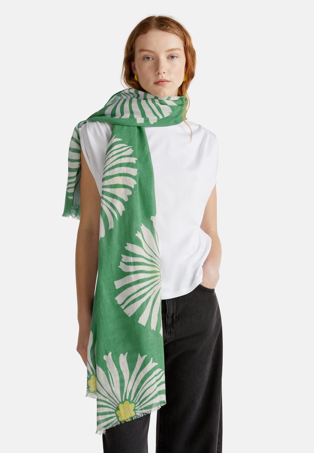 

Шарф United Colors of Benetton, зеленый