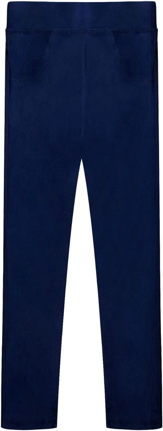 Леггинсы для девочек, эластичные, спортивные, Aislor, Navy Blue — фото 3