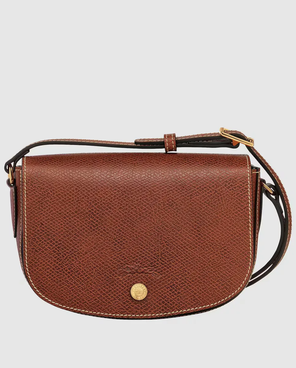 

Маленькая женская кожаная сумка через плечо Épure Longchamp, коричневый