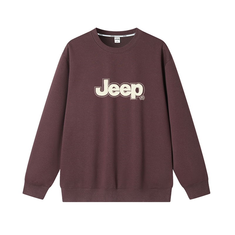 

Свитшот мужской с круглым вырезом Moderate Regular Jeep, коричневый