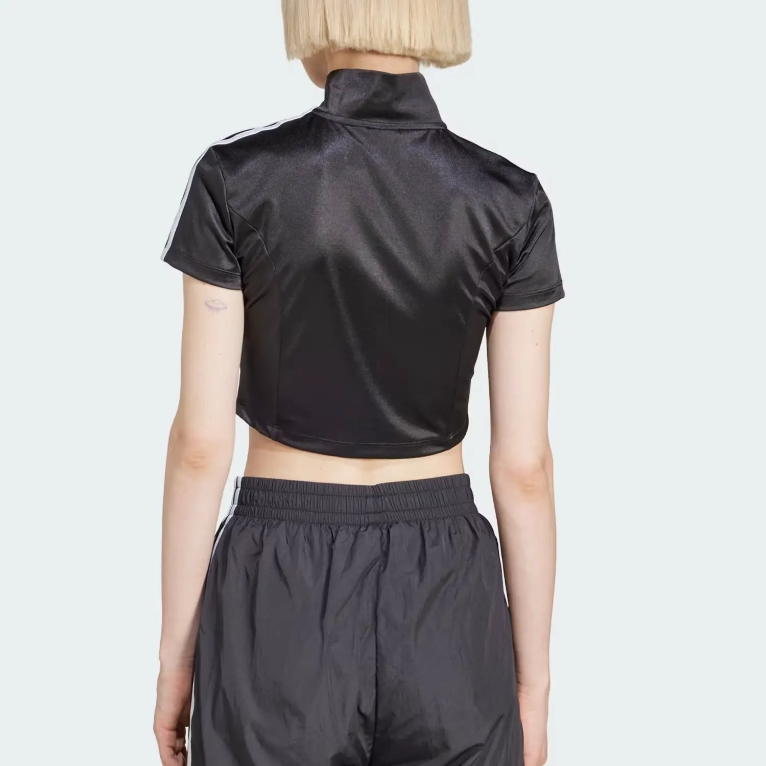 Adidas Originals Adidas Женский Adicolor Короткий Рукав Трек Длинный Рукав Топ Black — фото 3