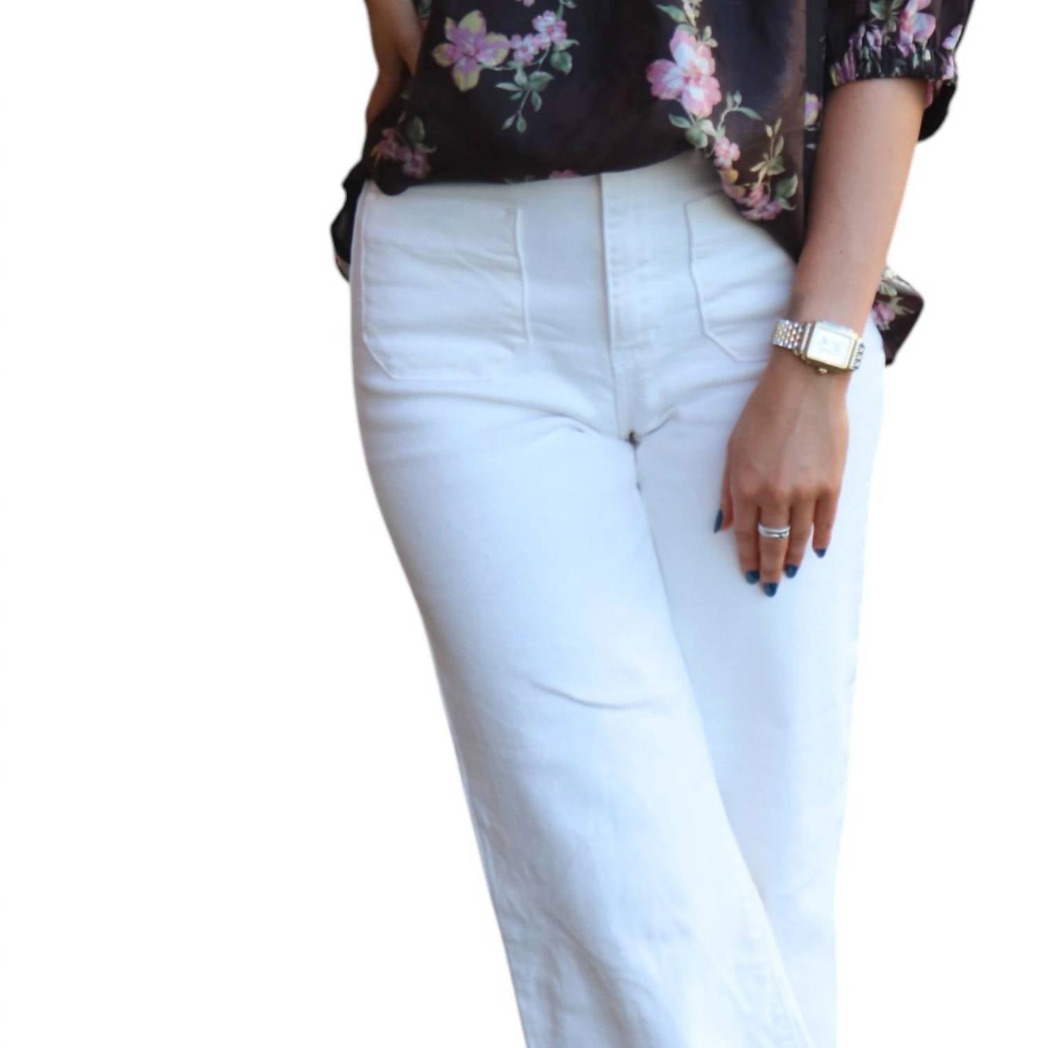 

Топ Harriet с цветочным принтом и рукавами-фонариками в черном цвете Joy Joy