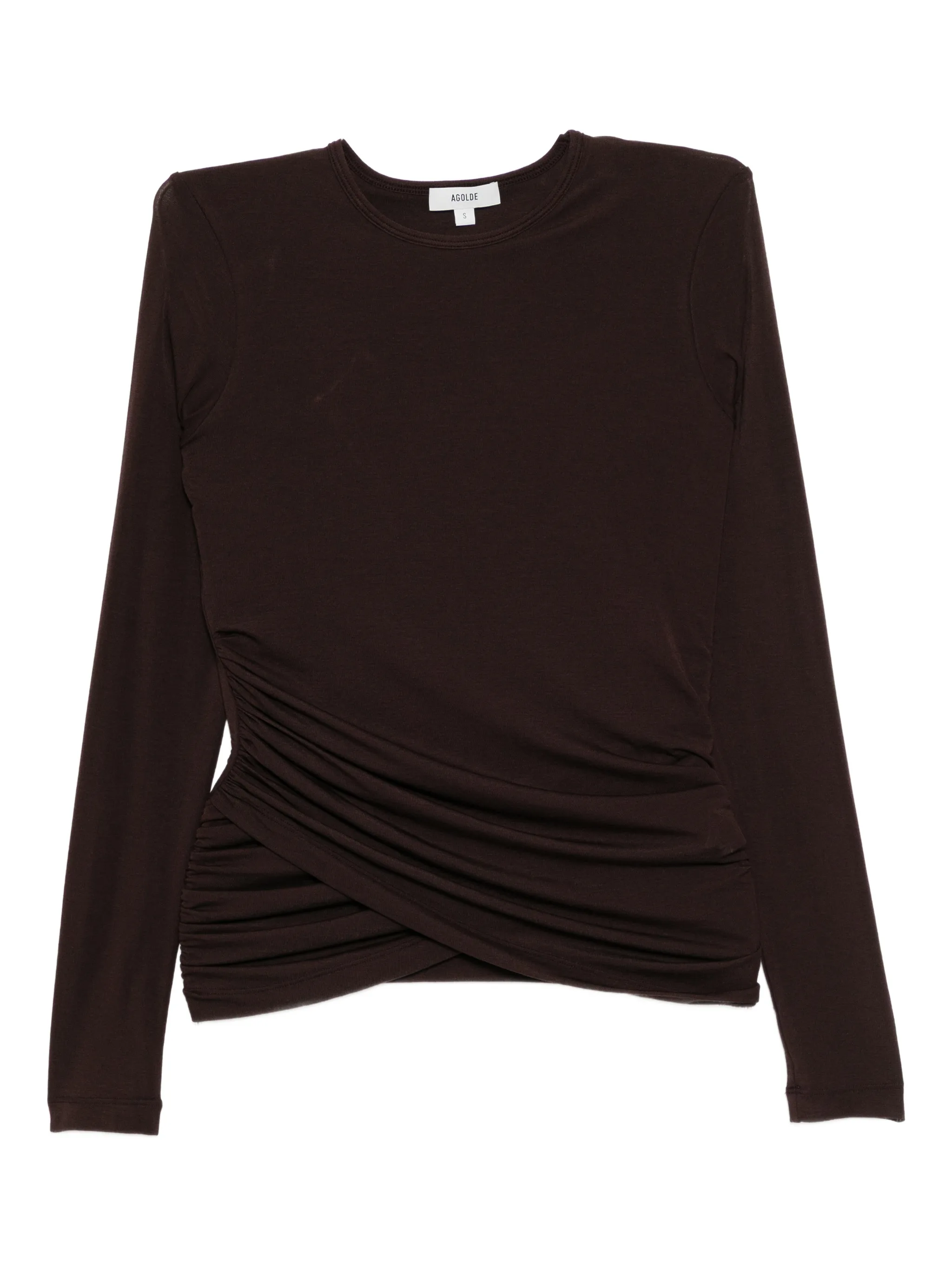 

Футболка Twist Eve Agolde, коричневый