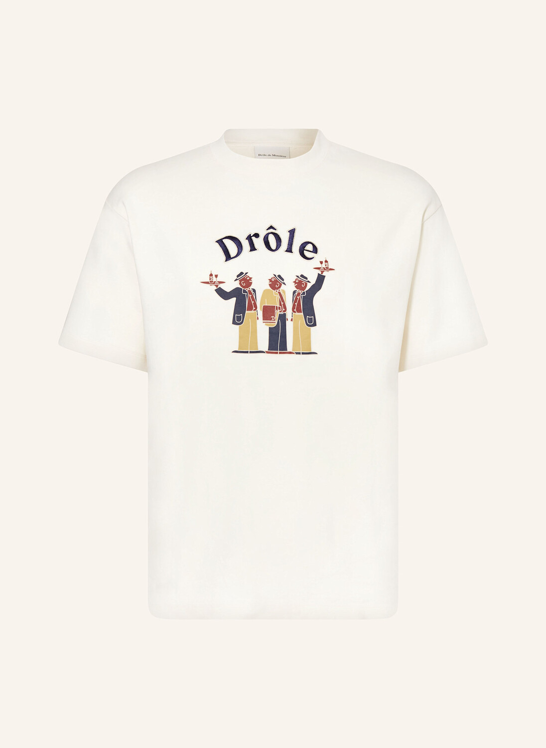 

Футболка Drôle De Monsieur, бежевый
