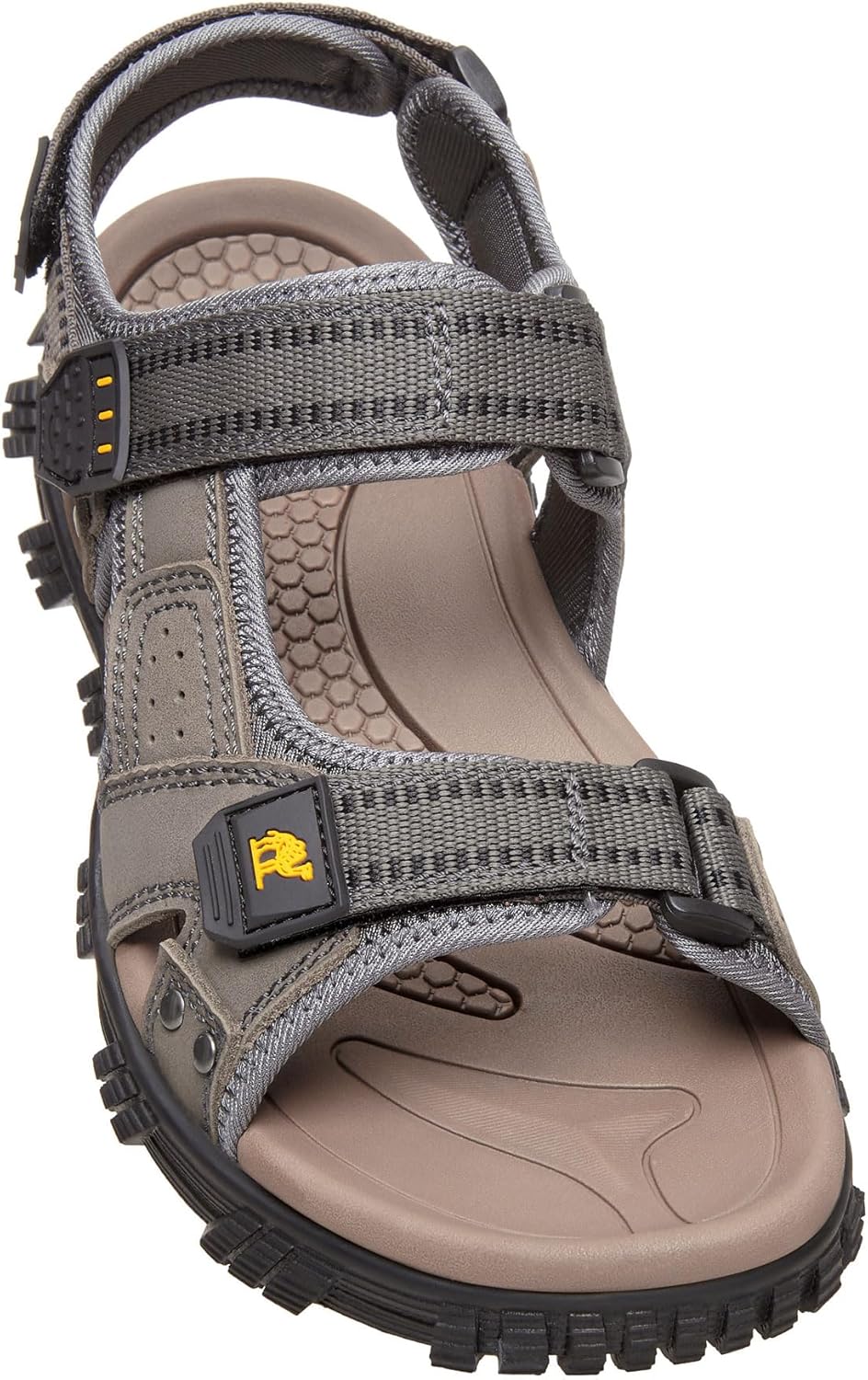 

Мужские водонепроницаемые сандалии CAMEL CROWN с поддержкой свода стопы для походов, комфортные кожаные сандалии с регулируемым ремешком, спортивные уличные сандалии для летнего пляжа и прогулок по тропам, серый