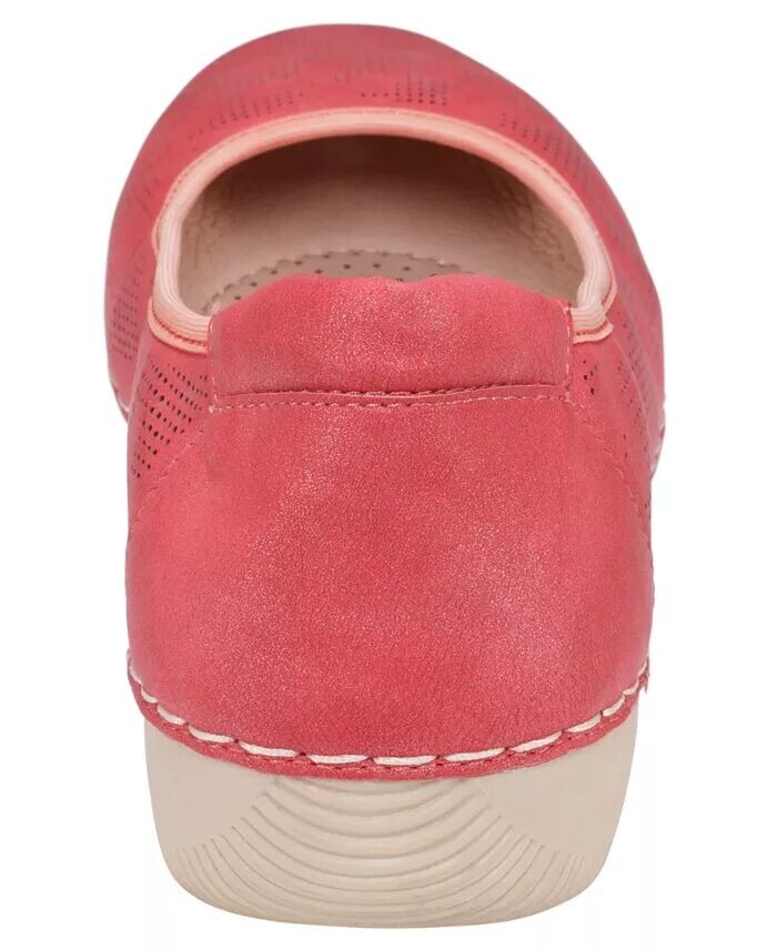 Женские балетки Kiana с круглым носком и перфорацией GC Shoes, красный — фото 3