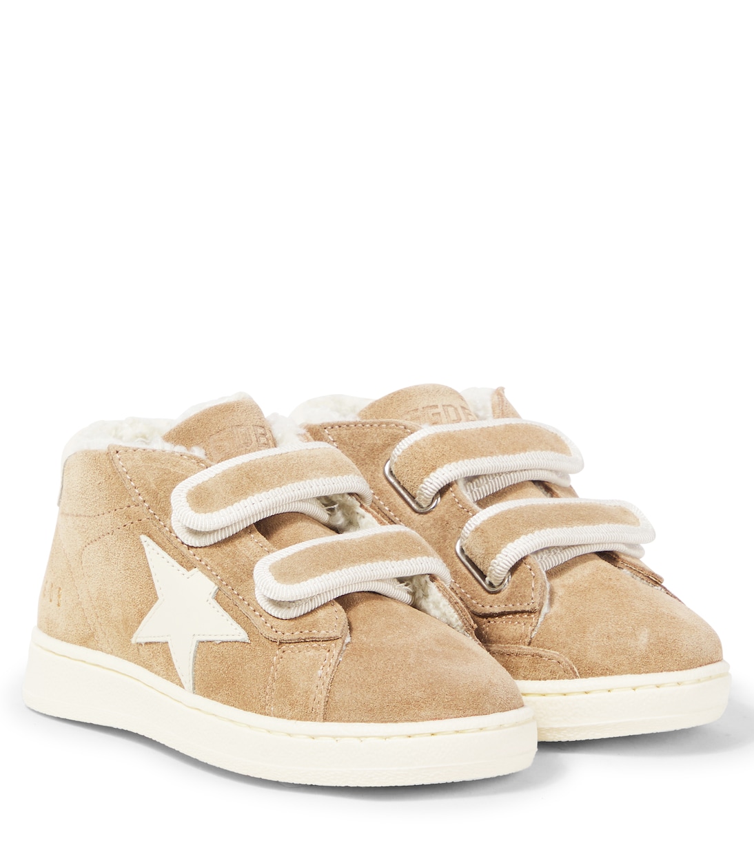

Кроссовки Baby June из замши Golden Goose Kids, Tobacco/White