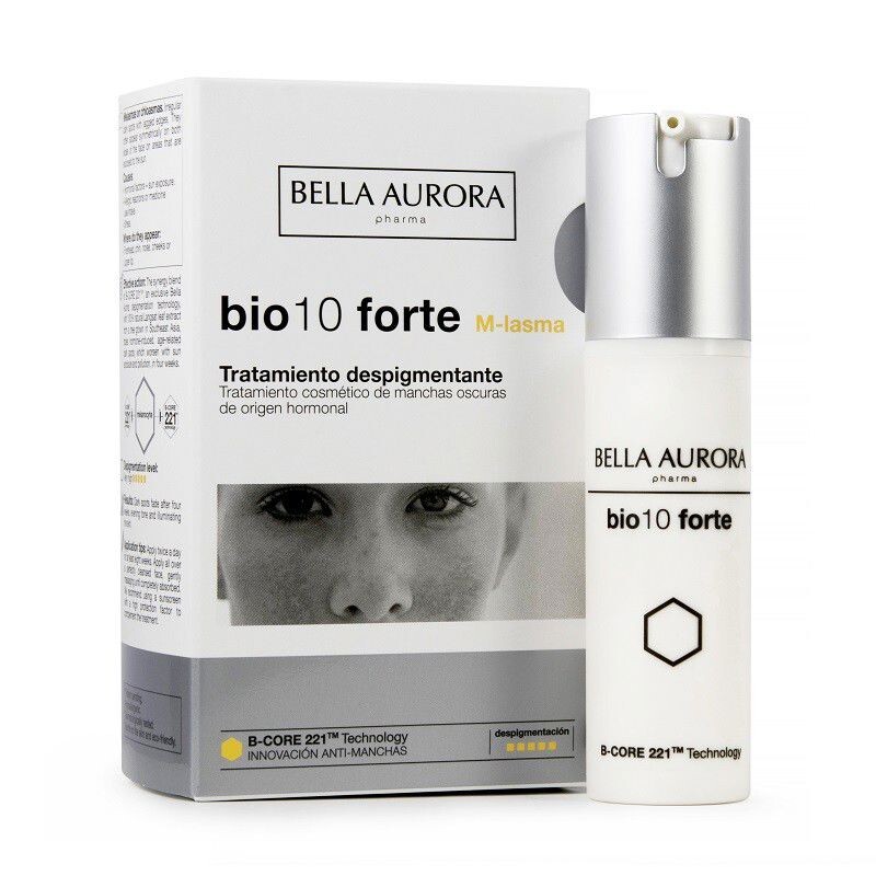 

Крем против пятен на коже Bio 10 forte m-lasma tratamiento facial anti-manchas Bella aurora, 30 мл