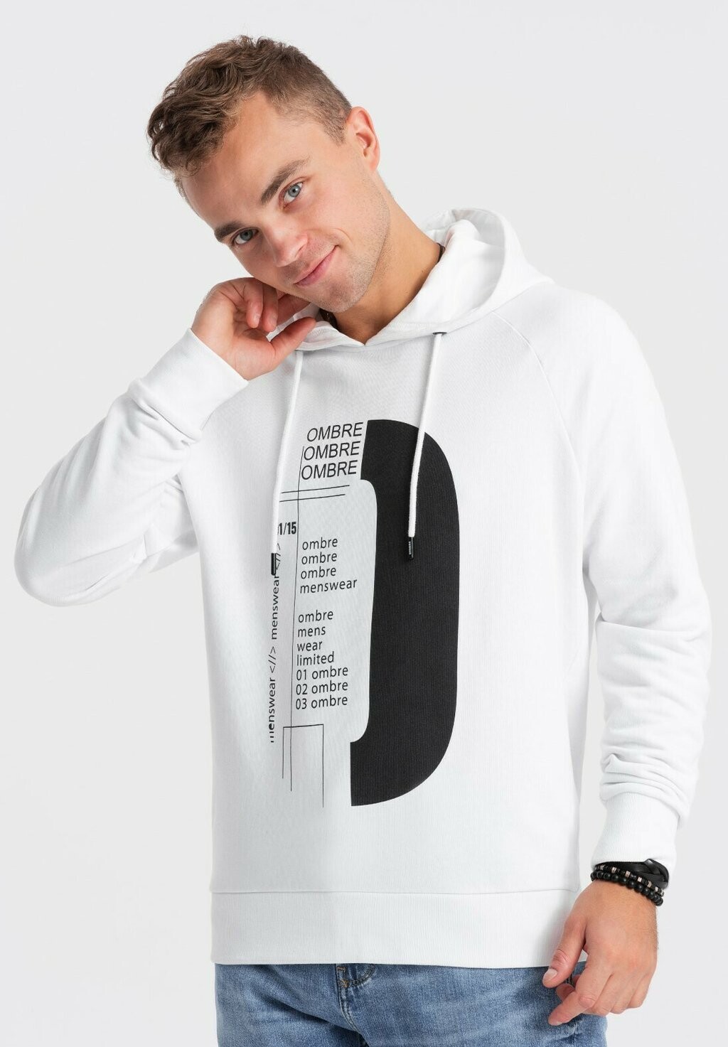 

Толстовка WITH PRINT Ombre, белый