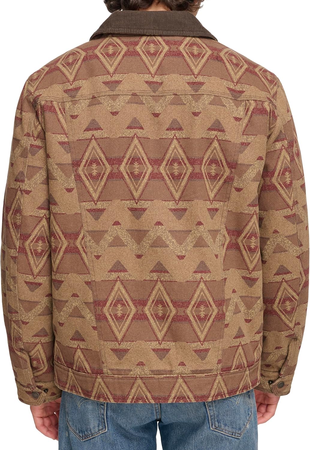 Куртка Levi's Workwear из хлопчатобумажной ткани с вельветовым воротником и воротником Depot, Geometric Print — фото 3