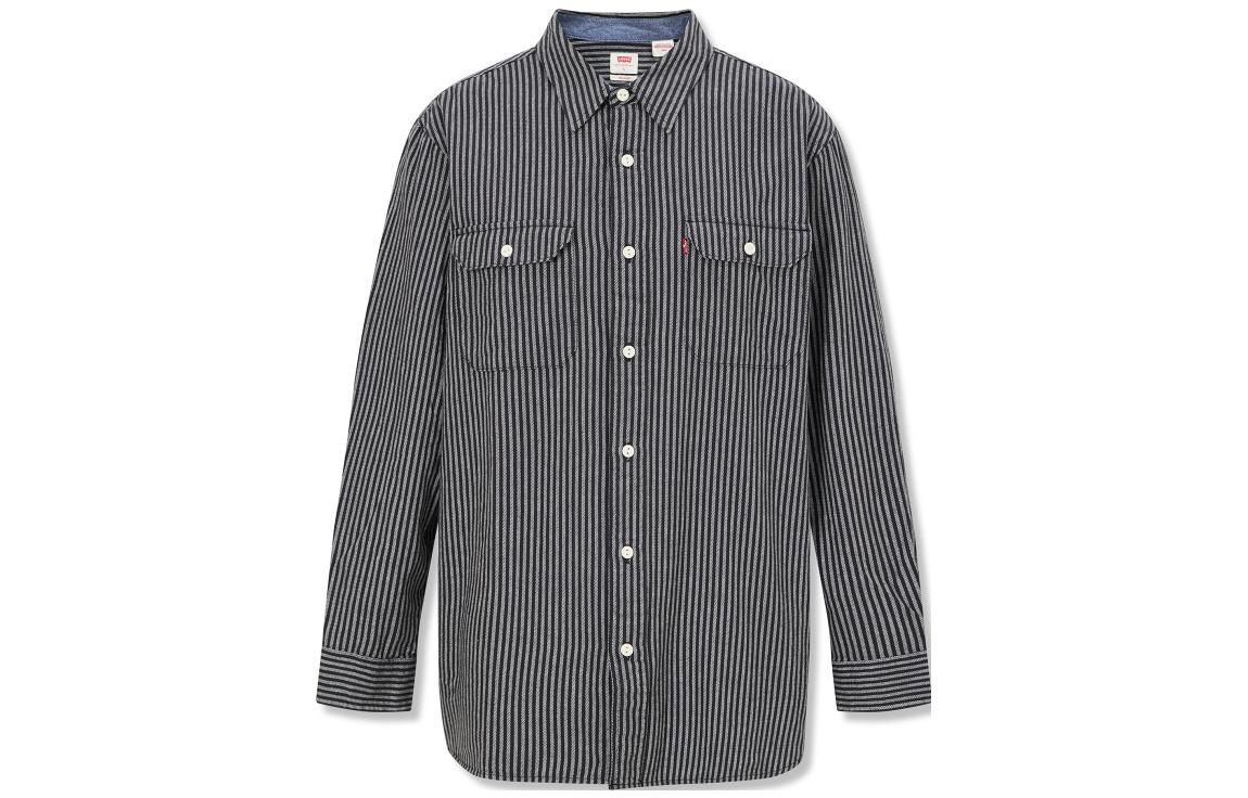 Футболка мужская Levi's черно-белая полоска мультиколор — фото 2