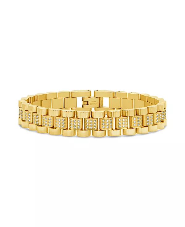 

Браслет-Цепочка для часов с акцентом на кубические цирконии Sterling Forever, gold