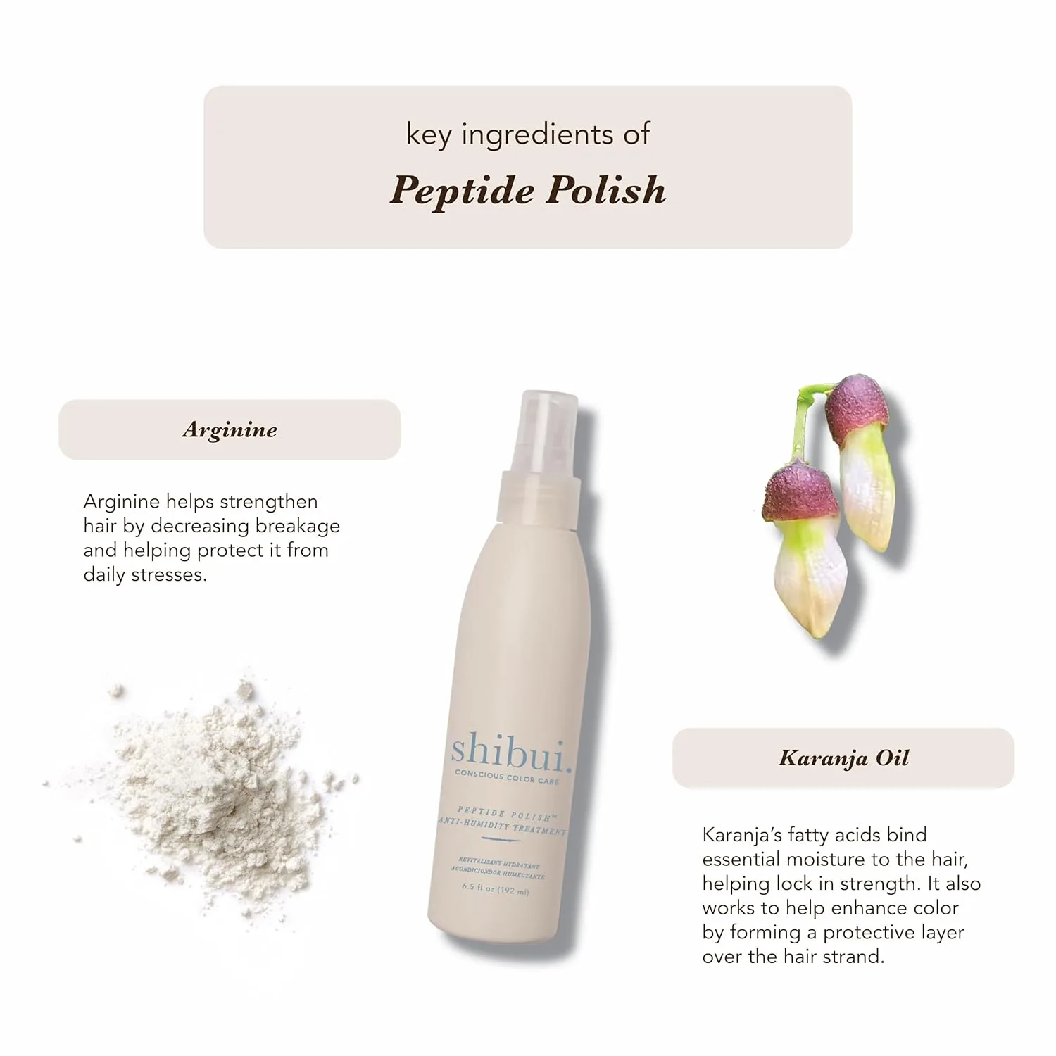 Бальзам для волос SHIBUI Peptide Polish с антиувлажняющим эффектом, термоактивируемым блеском и защитой цвета, веганский продукт, без сульфатов, 173 мл. — фото 3