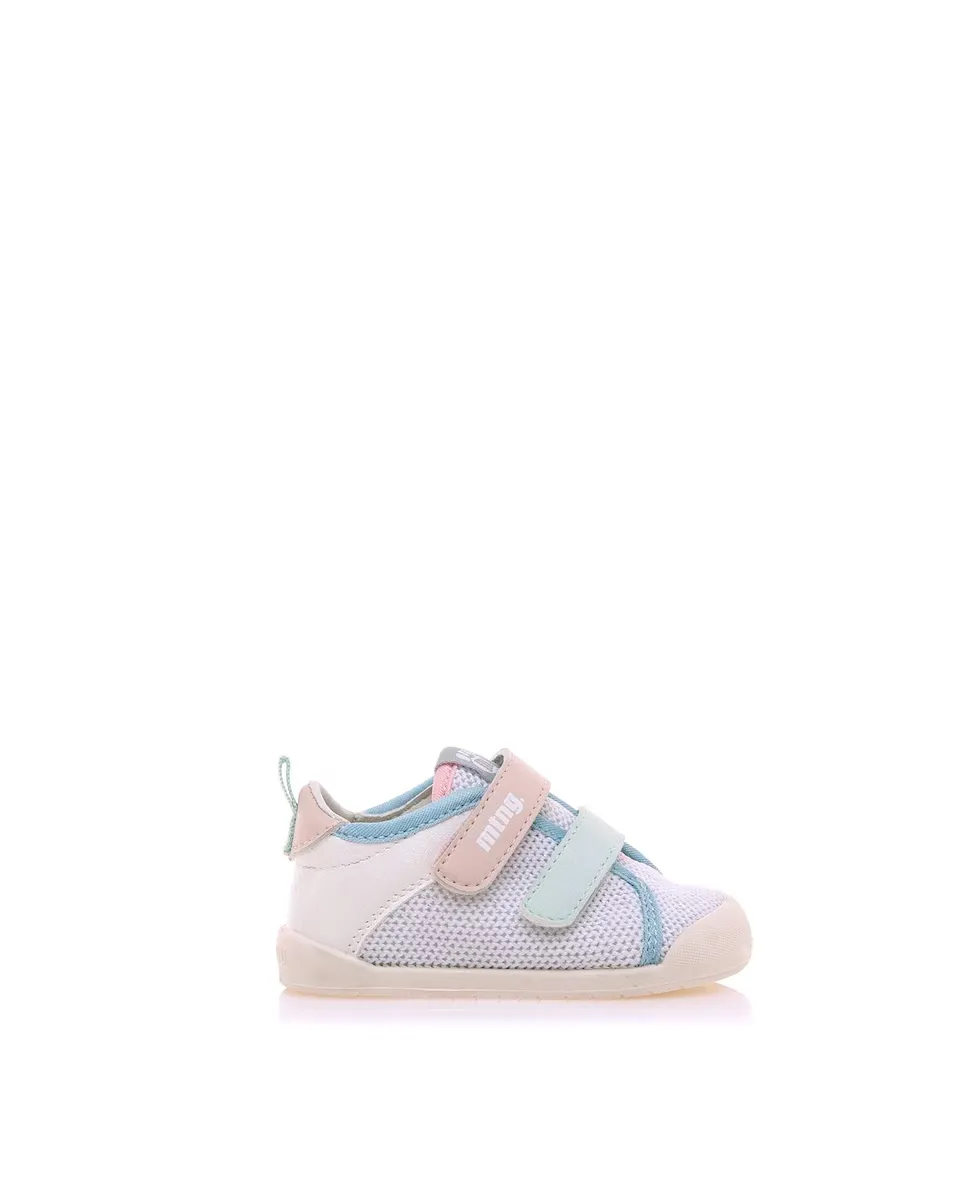 

Детские кожаные тапочки с двойной клейкой застежкой Mustang, голубой