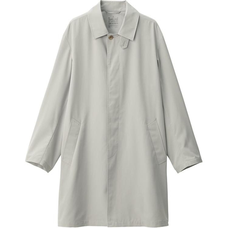 

Тренч мужской с отложным воротником MUJI, светло-желтый