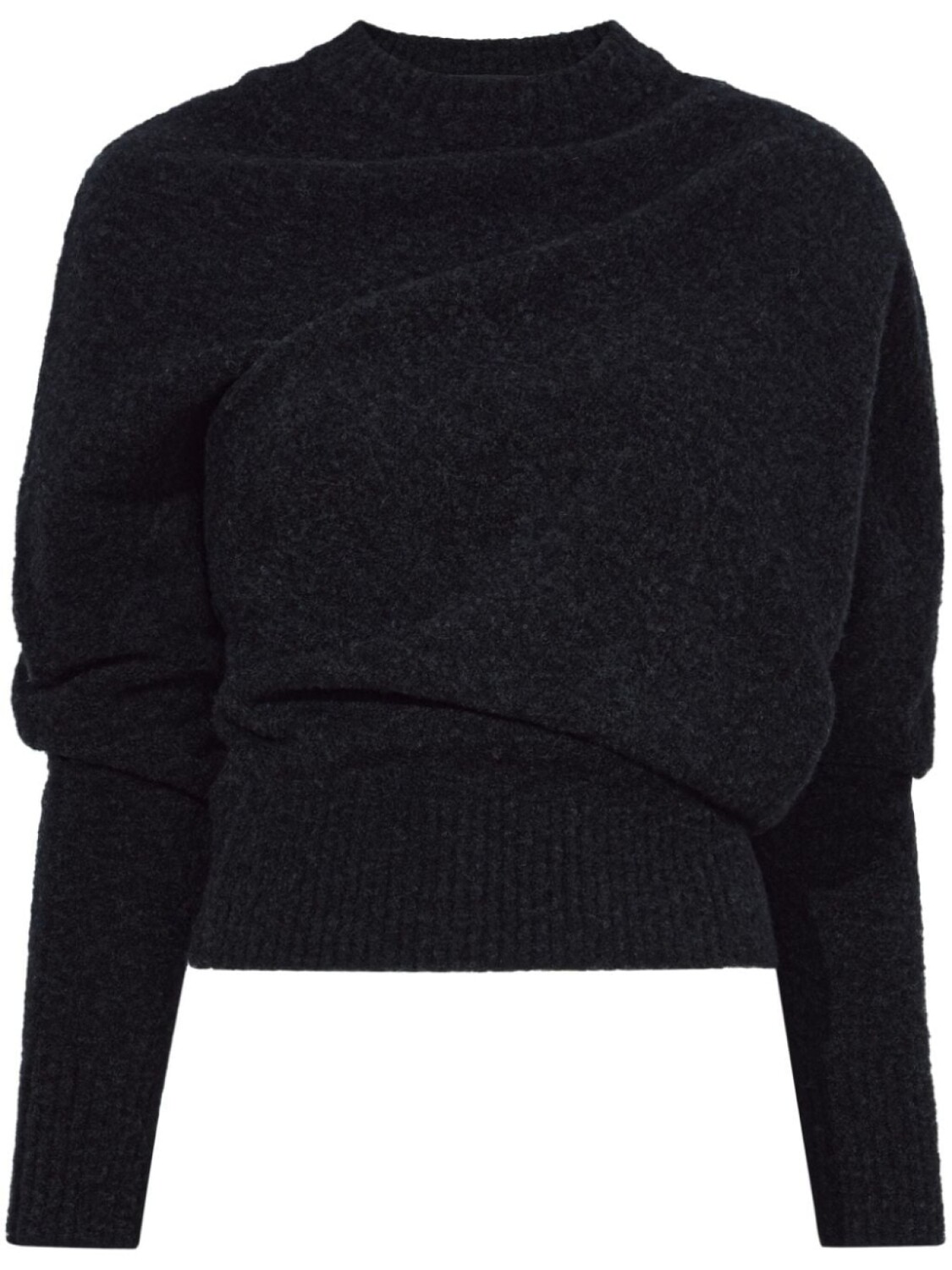 

Proenza Schouler asymmetric wool-blend jumper, черный