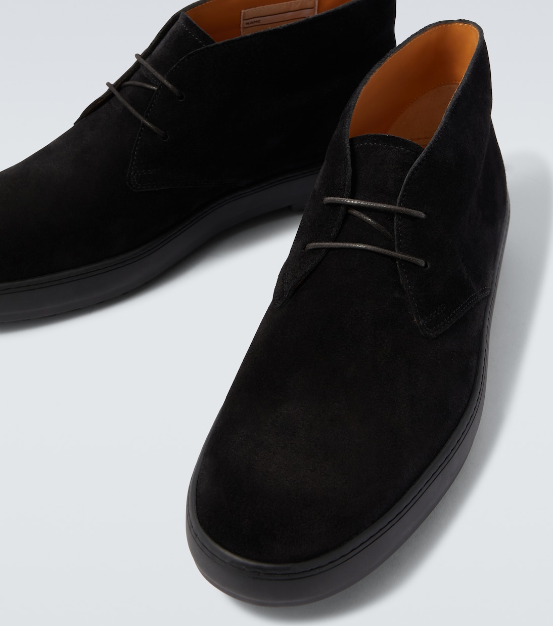 Замшевые ботинки на шнуровке Tod's, Nero + Fondo Antracite — фото 3