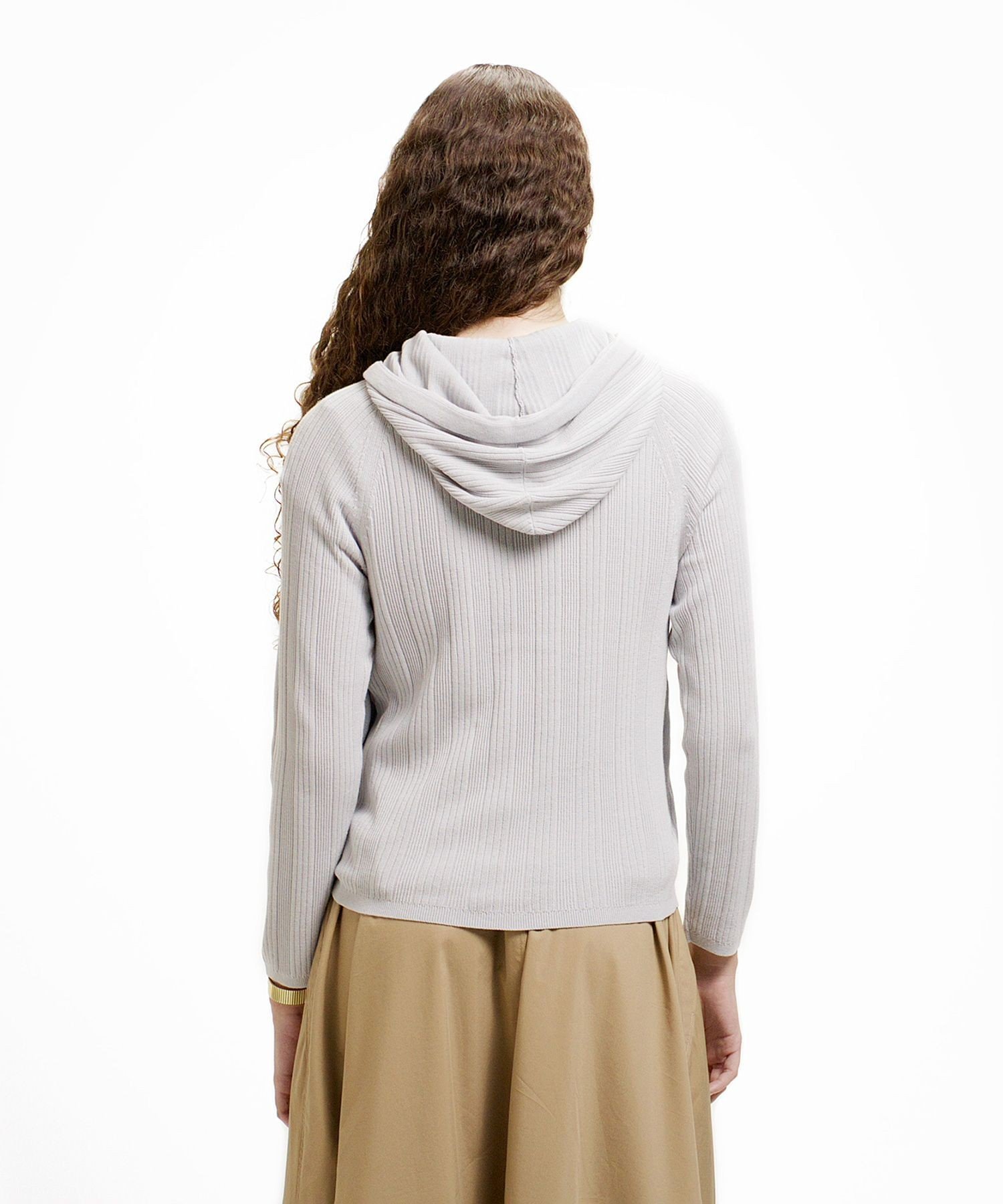 Худи LACOSTE с молнией, Light gray — фото 3