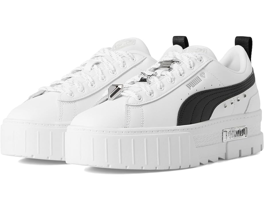 Кроссовки PUMA Mayze Shoes, цвет Puma White/Puma Black/Puma Silver