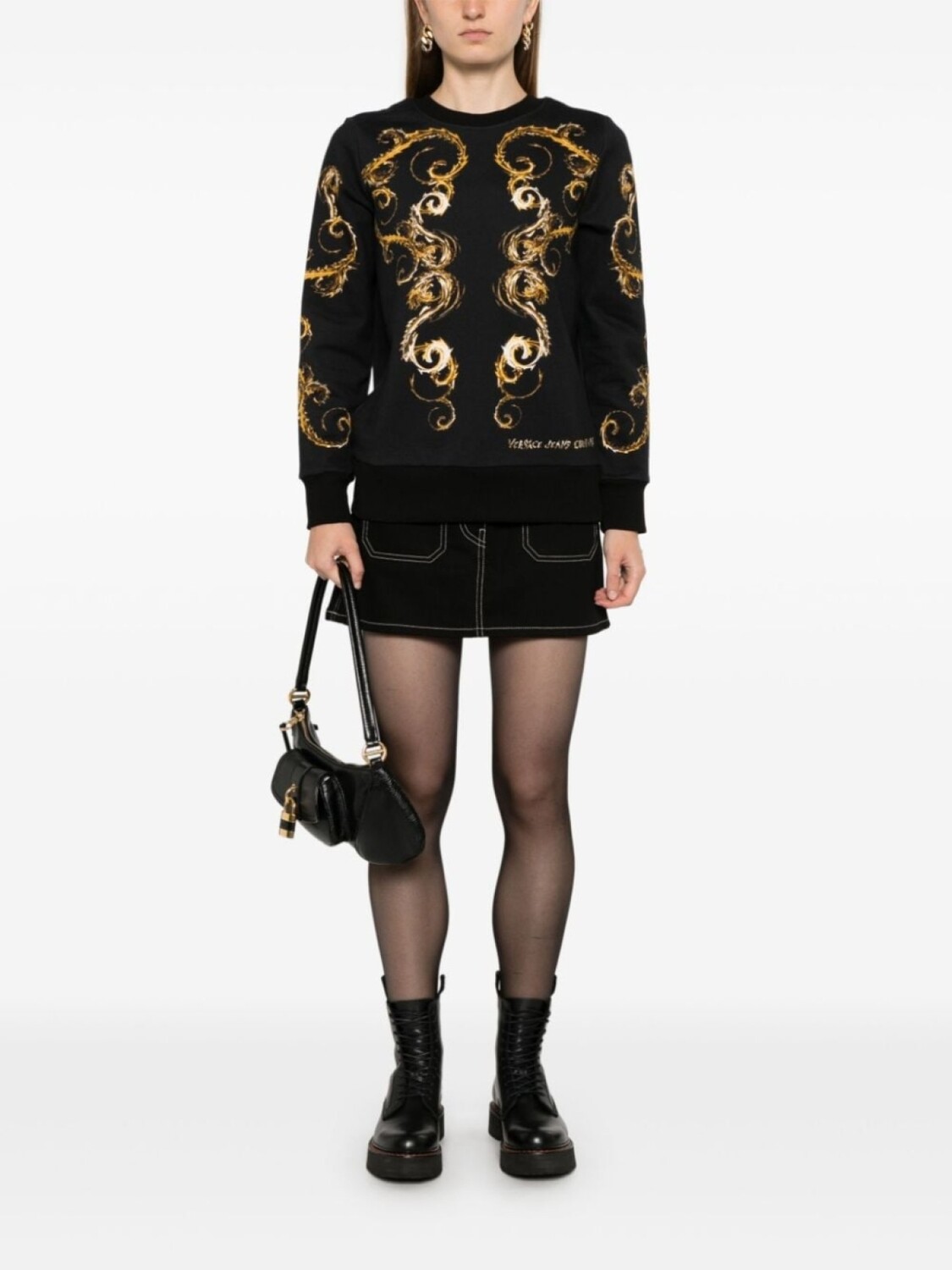 

Versace Jeans Couture толстовка с принтом Barocco, черный