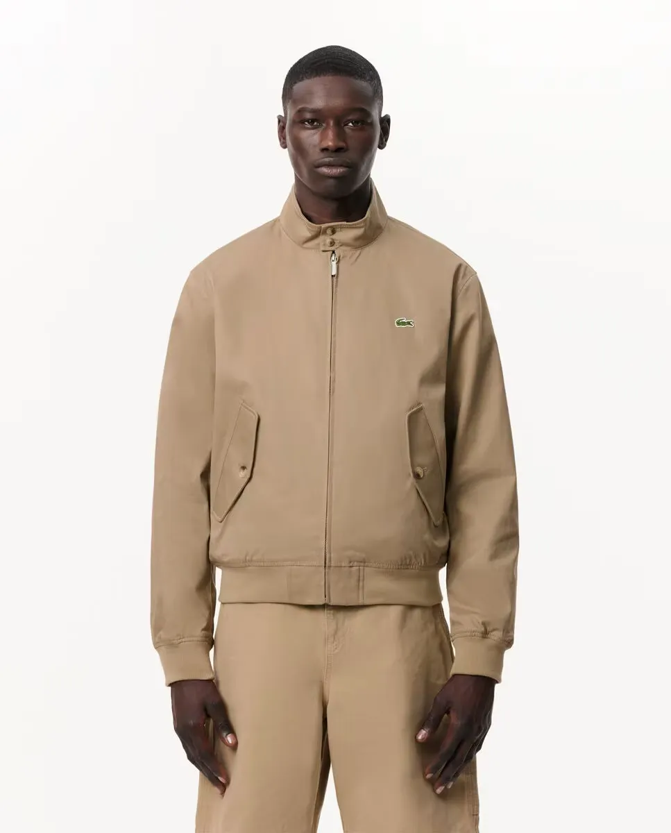 

Мужская водонепроницаемая куртка Harrington из хлопкового твила Lacoste, бежевый