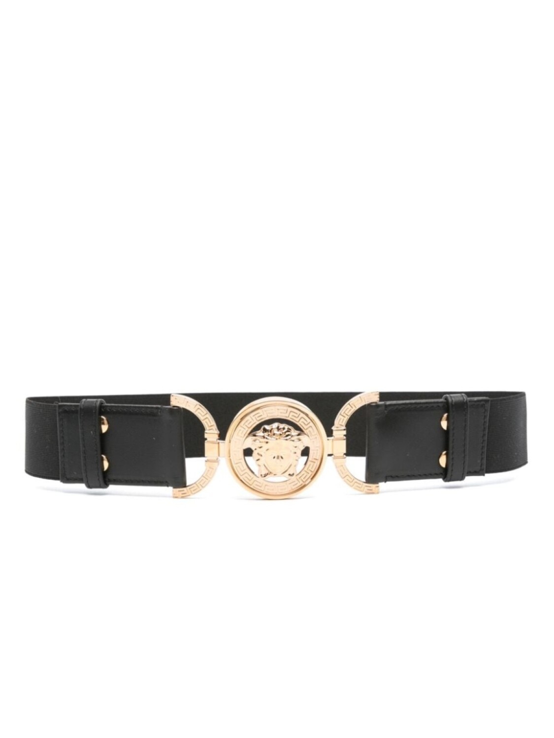 

Versace эластичный ремень с пряжкой Medusa, черный