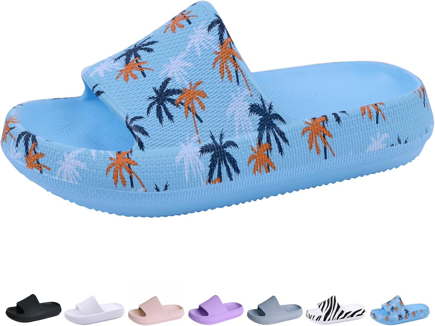 

Шлепанцы для душа и бассейна, мальчики и девочки, удобные тапочки с толстой подошвой Youecci, Coconut Blue