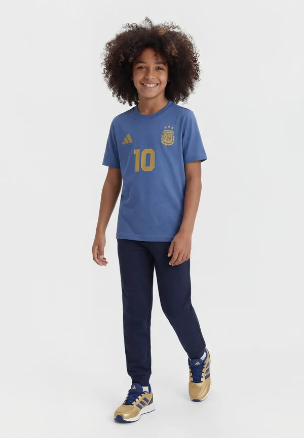 Футболка унисекс с графическим принтом месси Adidas Performance, Crew Blue