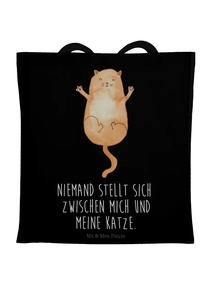 

Сумка для переноски Mr & Mrs Panda Katze Umarmen, черный