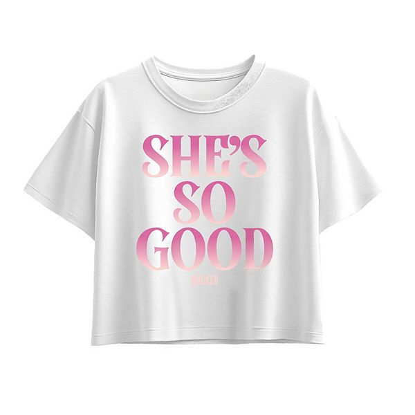 

Футболка Wicked Glinda She's So Good для девочек 7-16 лет Licensed Character, White