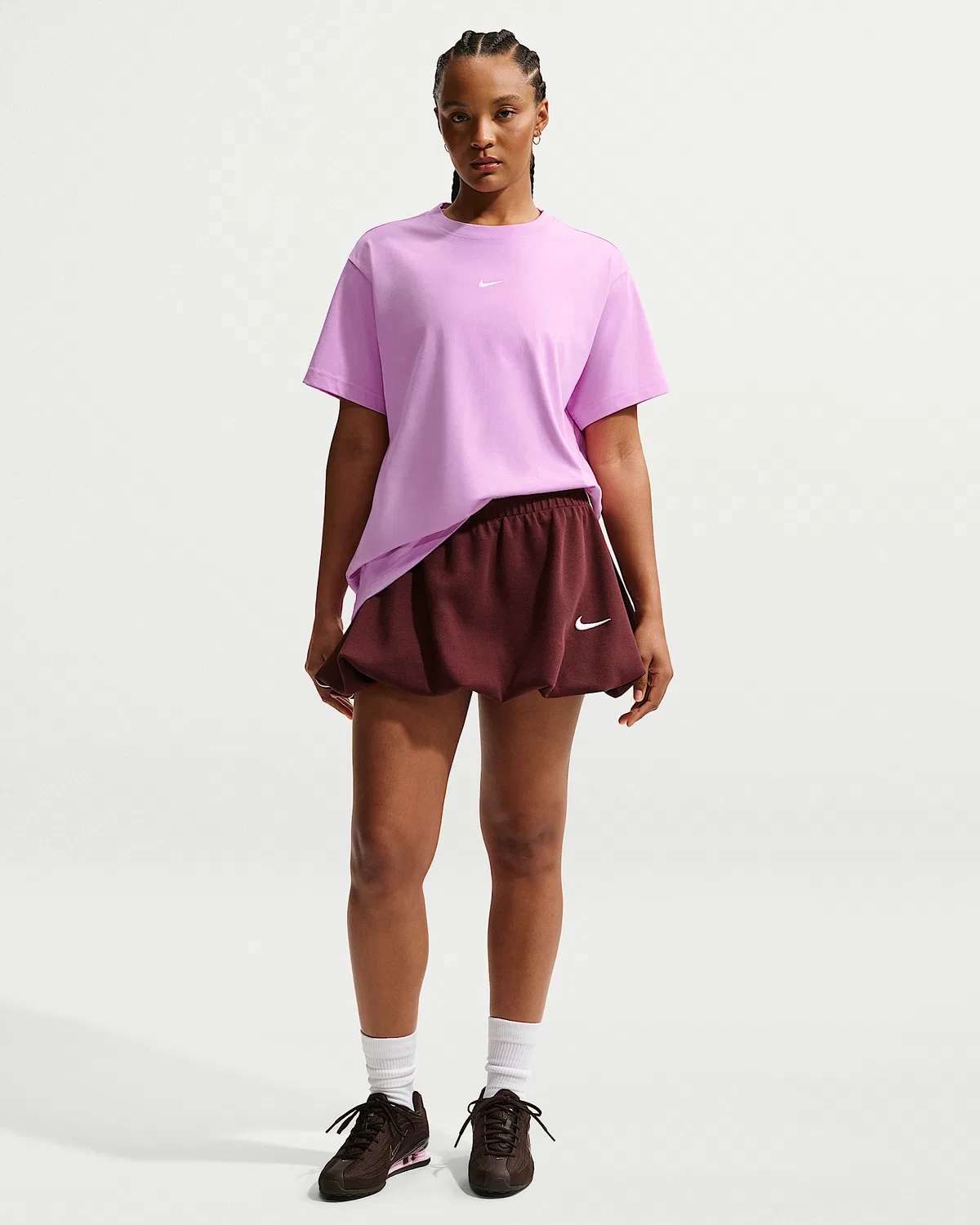 Женская оверсайз футболка Nike Sportswear Classic, Light Magenta — фото 4