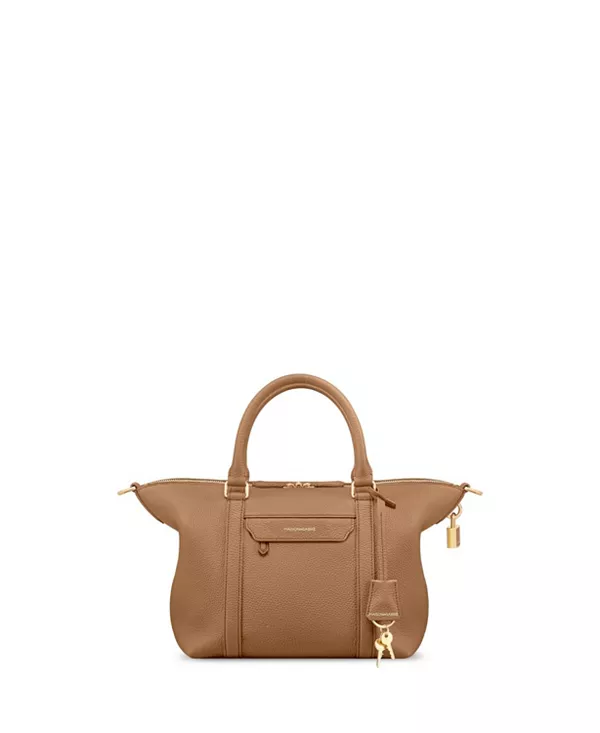 

Небольшая кожаная дорожная сумка Maison De Sabré, коричневый