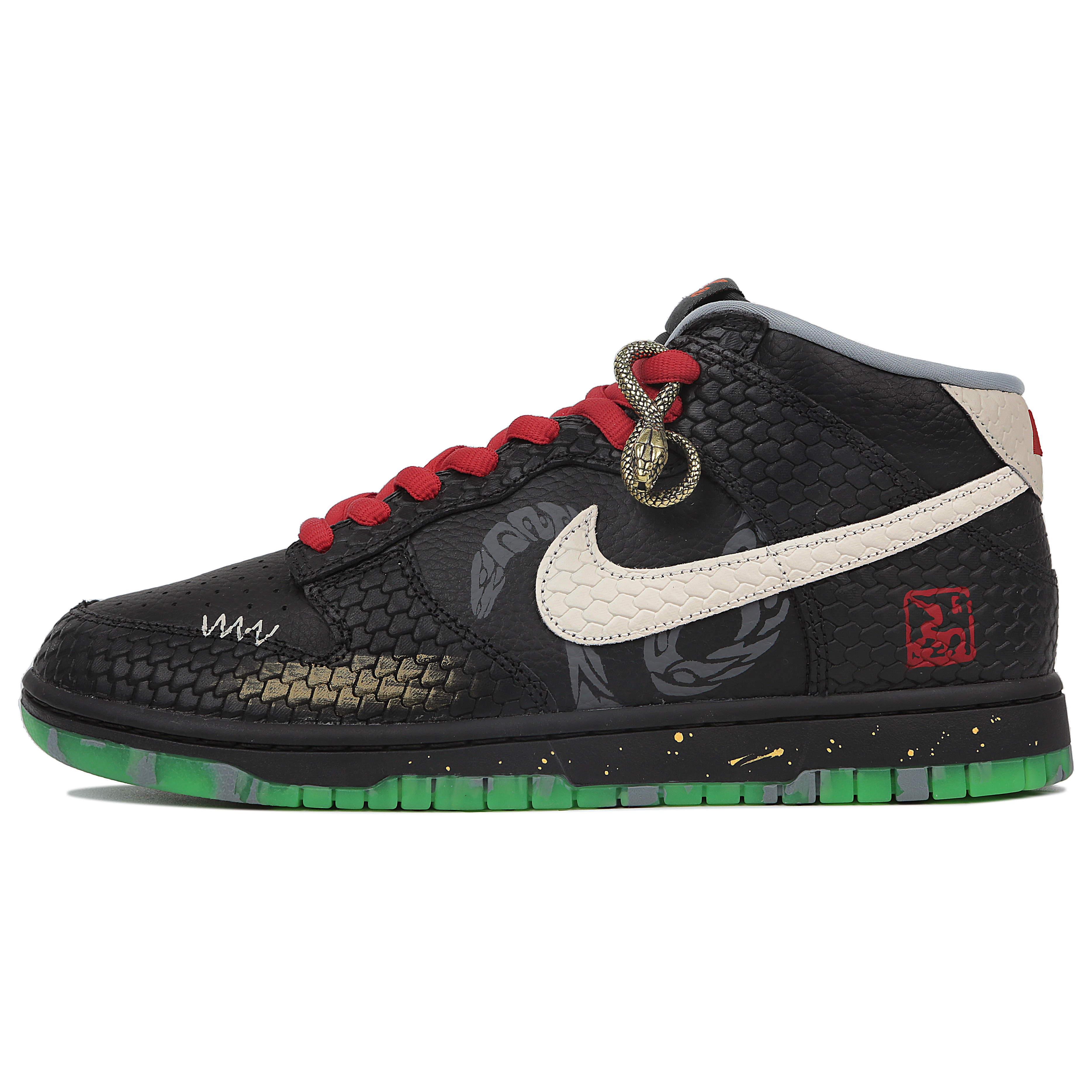 

Nike Кроссовки для скейтбординга Dunk, износостойкие, противоскользящие, среднего размера, мужские, черные