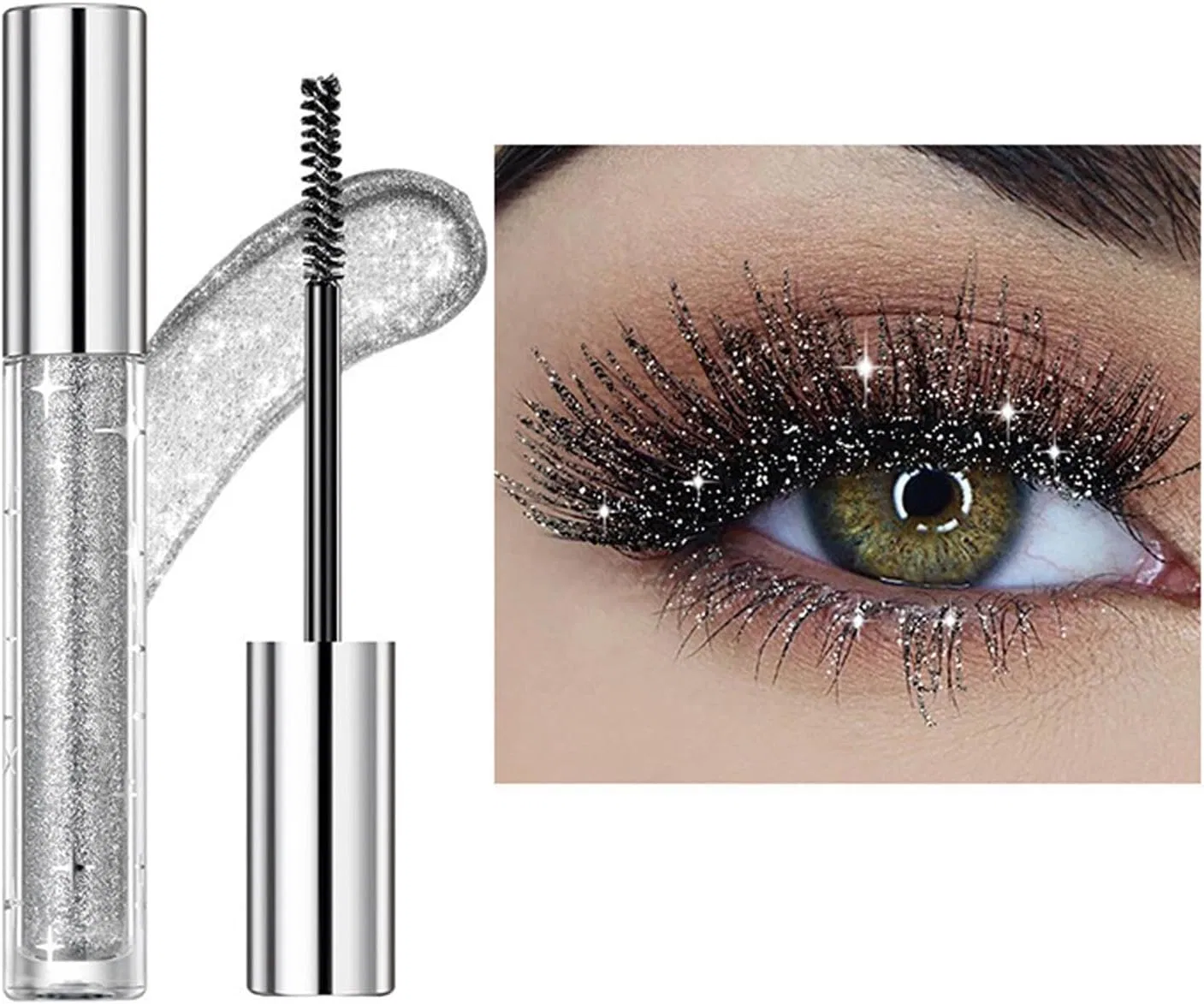 Тушь для ресниц Glitter Mascara, блестящая, водостойкая, 3.2 г