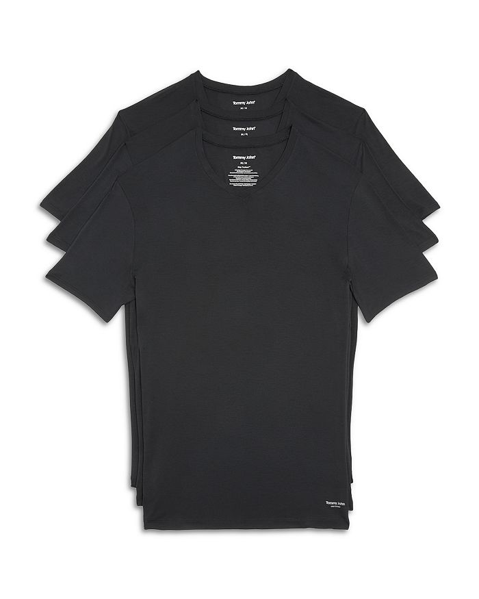 

Футболки Stay Tucked с круглым вырезом, комплект из 3 штук Tommy John, черный