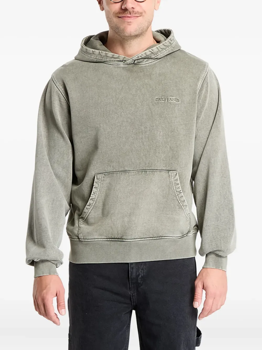 

Худи с эффектом стирки Daily Paper, зеленый