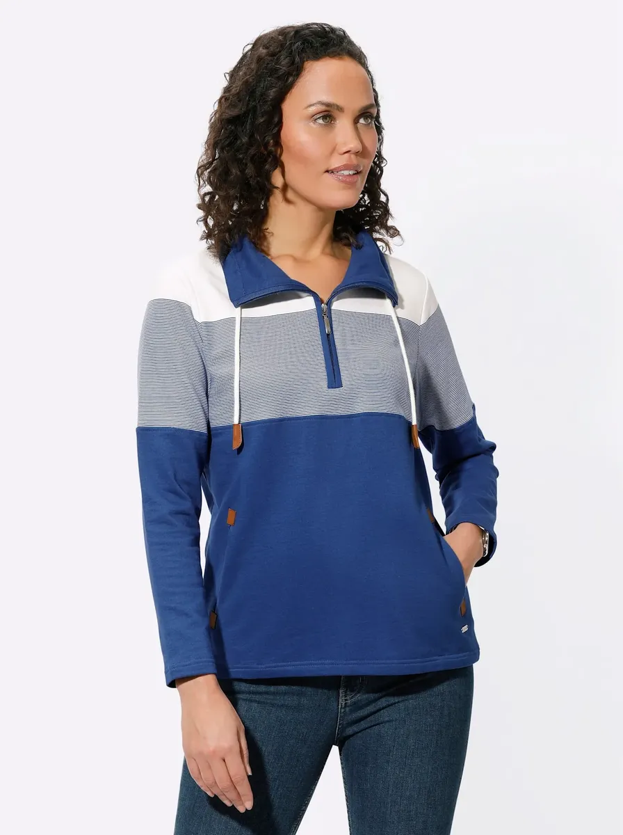 

Толстовка в стиле casual Casual Looks, цвет Royalblau-Ecru