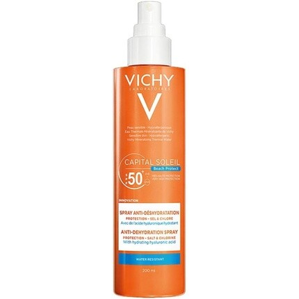 

Capital Soleil Регидратирующий легкий спрей Spf50 200мл, Vichy