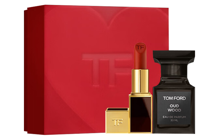 Подарочный набор: парфюмерная вода Tom Ford Oud Wood, 30 мл + губная помада Lip Color Matte №16