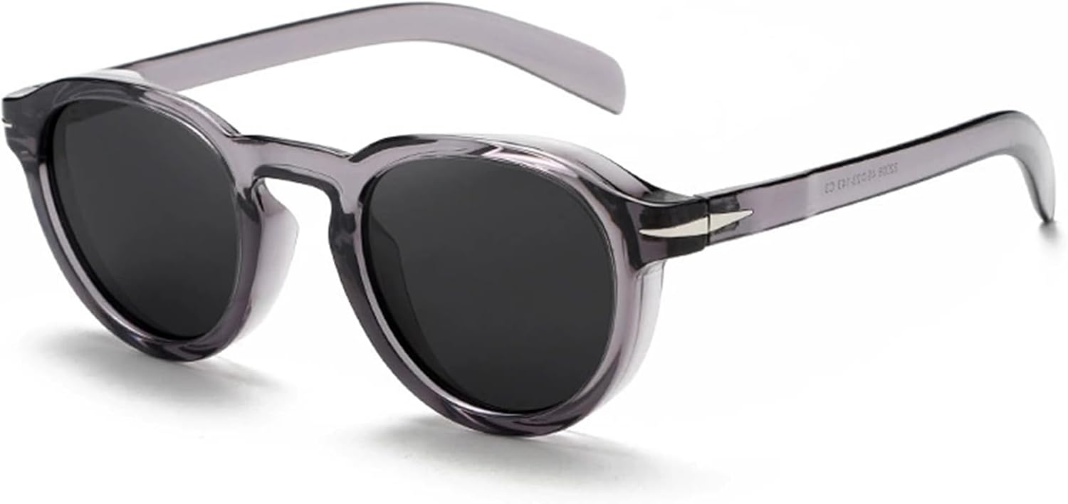 

Круглые поляризованные солнцезащитные очки для женщин в модном винтажном стиле - защита от УФ-излучения UV400, классические круглые солнцезащитные очки с антибликовым покрытием C,1 Bubmari, C