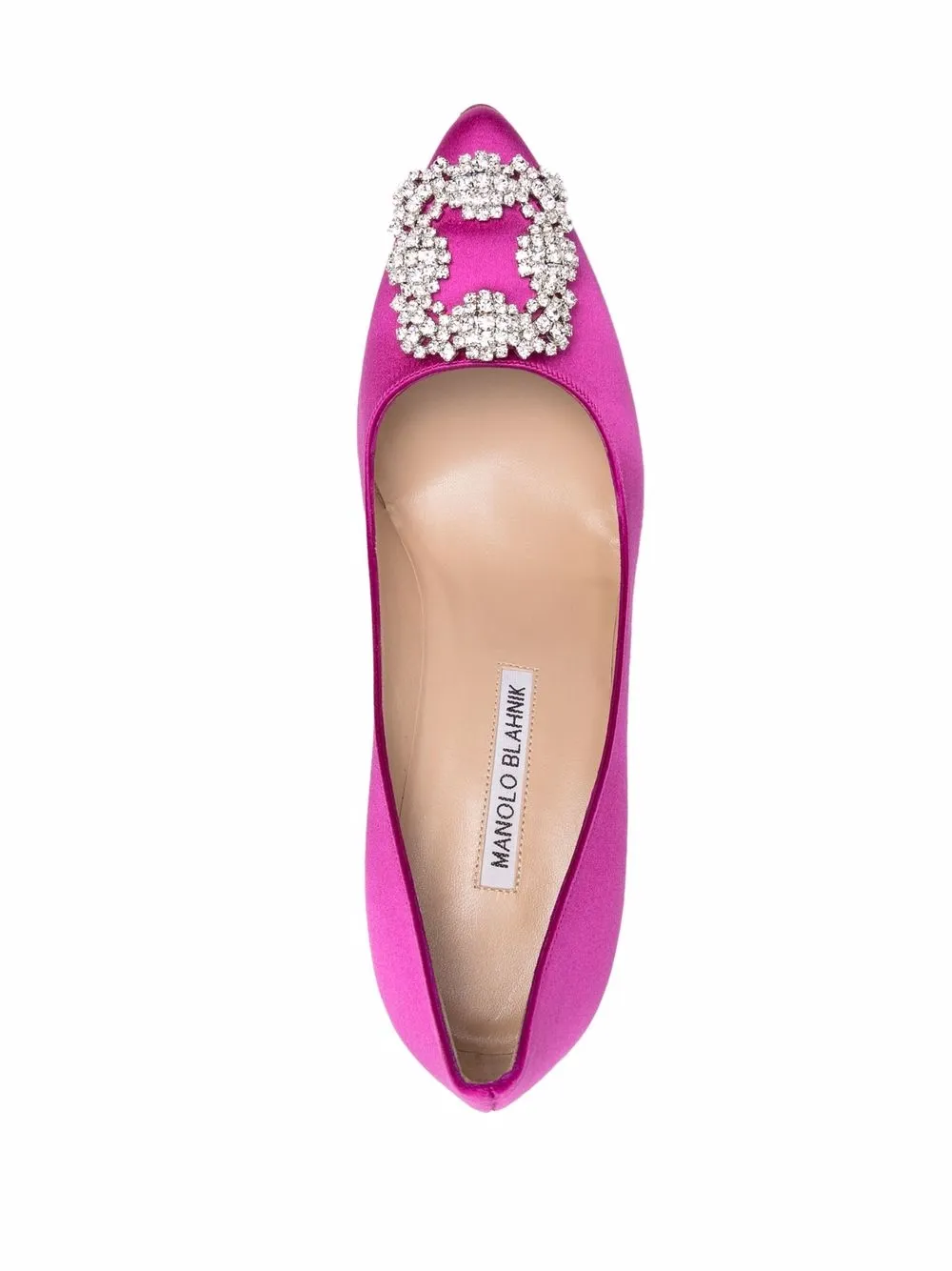 Атласные туфли-лодочки Hangisi Manolo Blahnik, фиолетовый — фото 4