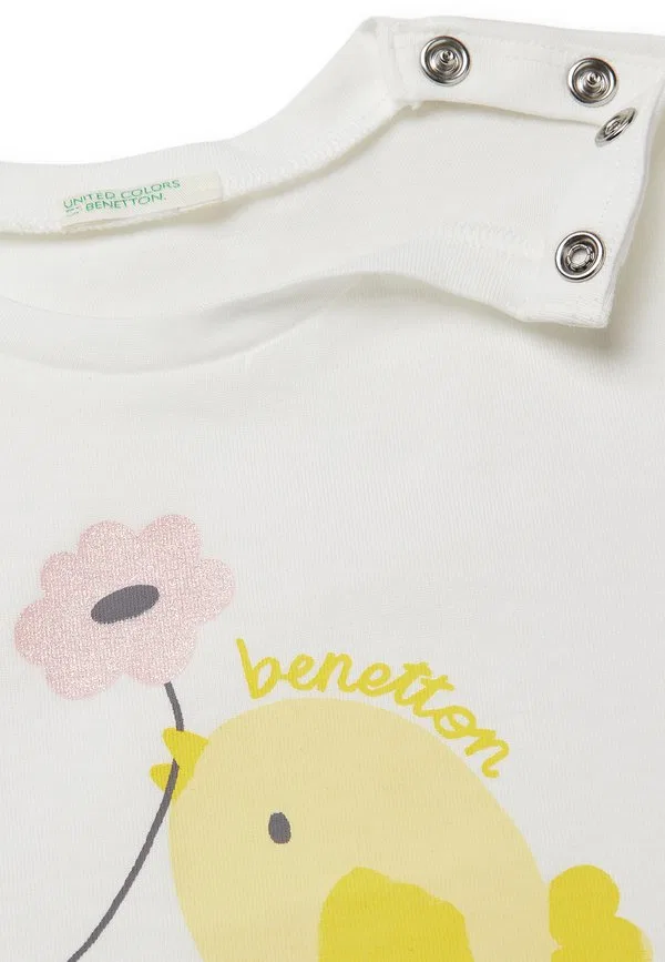 Футболка с принтом United Colors Of Benetton, White — фото 3
