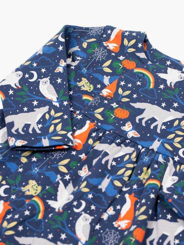 Детское кимоно-платье Kiki из хлопка Frugi, Wild Spooks — фото 2