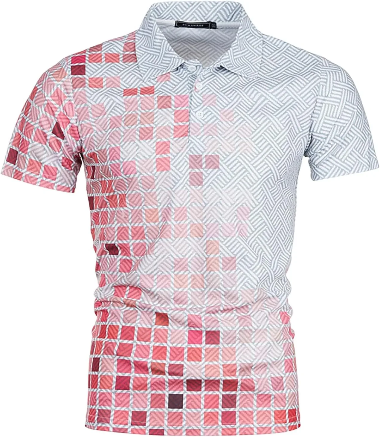 

Ymosrh мужская поло с принтом для гольфа, короткий рукав, легкая, размеры M-5XL